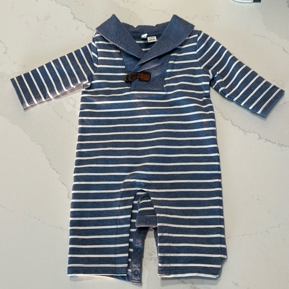 Janie and Jack Baby Boy Shawl Collar Onesie